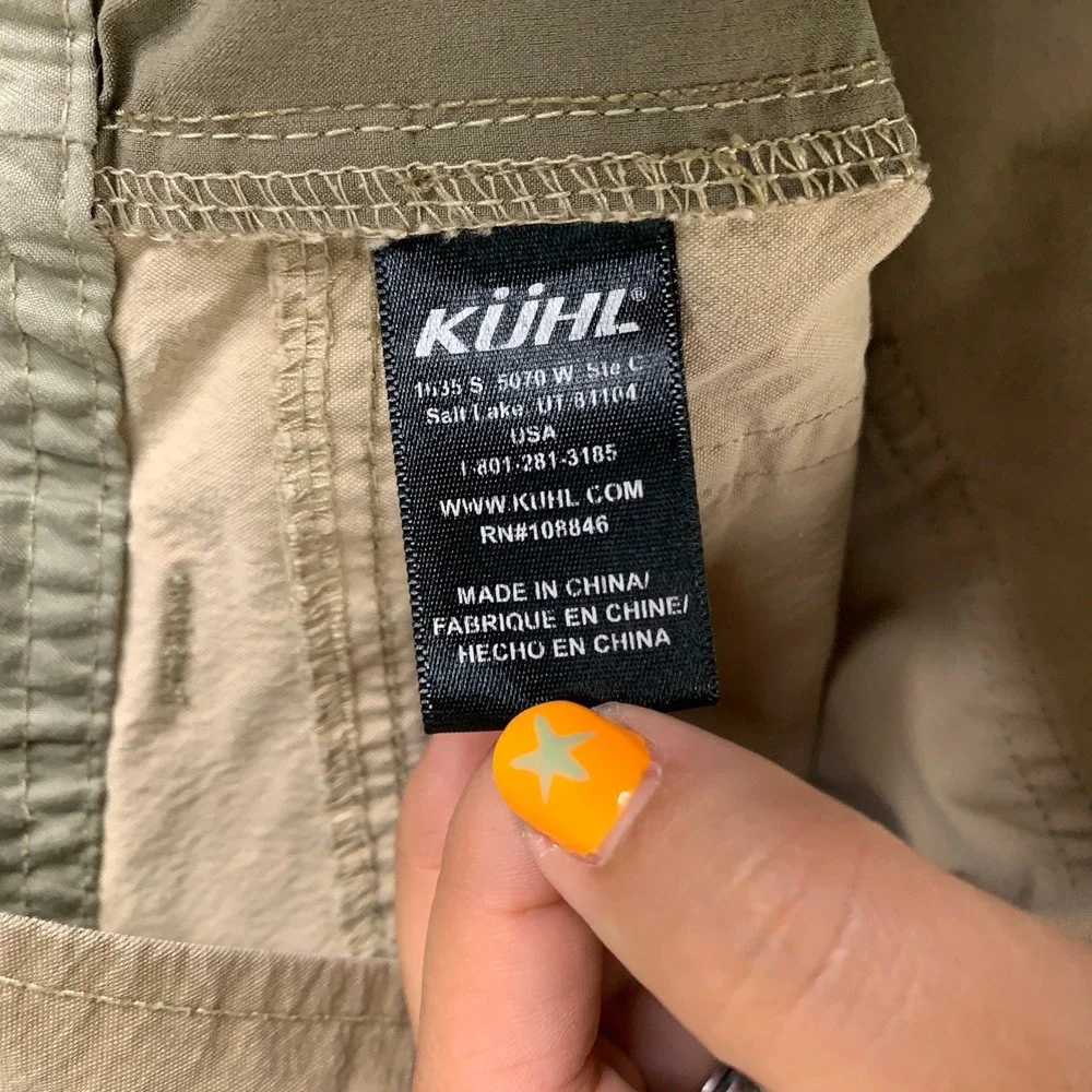 Kuhl Revolvr Pants Men's 34x32 Tan Hiking Outdoor Stretch Articulated Knee Work